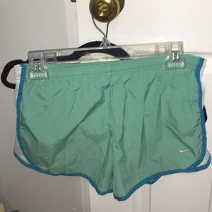 Blue Nike shorts